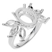 Seven Stone Ring - Oval 10.3x7mm