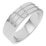 Three Stone Ring - Princess 1.8mm