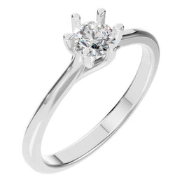 Six Prong Round Ring