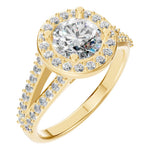 RI-2542 Yellow Gold Ring SET - Main View