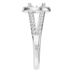 RI-2542 White Gold Ring UNSET - Side View