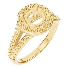 RI-2542 Yellow Gold Ring UNSET - Main View
