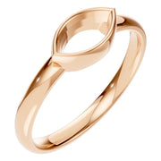 Solitaire Bezel Ring - Marquise 7.1x3.6mm
