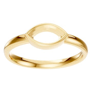 Solitaire Bezel Ring - Marquise 7.1x3.6mm