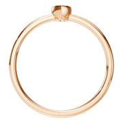 Solitaire Bezel Ring - Pear 4.1x2.7mm