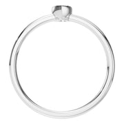 Solitaire Bezel Ring - Pear 4.1x2.7mm