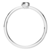 Solitaire Bezel Ring - Pear 4.1x2.7mm