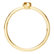 Solitaire Bezel Ring - Pear 4.1x2.7mm