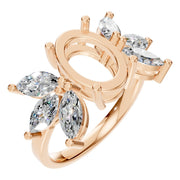 Fancy Multi Stone Ring - Oval 10.3x7mm