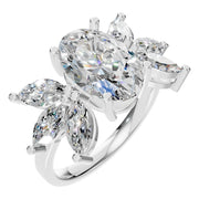 Fancy Multi Stone Ring - Oval 10.3x7mm