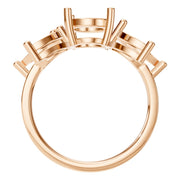 Fancy Multi Stone Ring - Oval 10.3x7mm