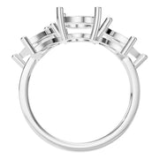 Fancy Multi Stone Ring - Oval 10.3x7mm