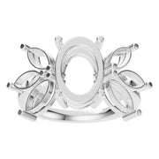 Fancy Multi Stone Ring - Oval 10.3x7mm