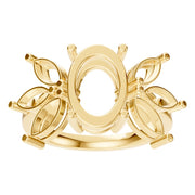 Fancy Multi Stone Ring - Oval 10.3x7mm