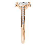 Accented Solitaire Ring - Oval 9.3x6.5mm