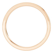 D-Shape Wedding Band - 2mm