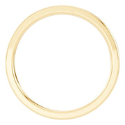 D-Shape Wedding Band - 2mm