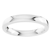 D-Shape Wedding Band - 3mm