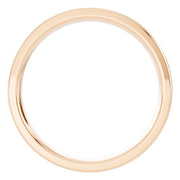 D-Shape Wedding Band - 4mm