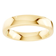 D-Shape Wedding Band - 4mm