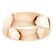 D-Shape Wedding Band - 6mm