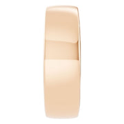 D-Shape Wedding Band - 6mm