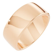 D-Shape Wedding Band - 8mm
