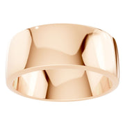 D-Shape Wedding Band - 8mm