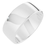 D-Shape Wedding Band - 8mm