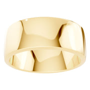 D-Shape Wedding Band - 8mm