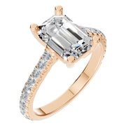 Accented Emerald Ring
