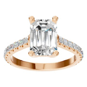 Accented Emerald Ring