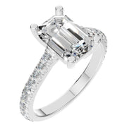 Accented Emerald Ring