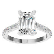 Accented Emerald Ring