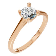 Solitaire Ring - Round 5mm