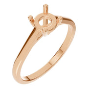 Solitaire Ring - Round 5mm