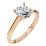 Solitaire Ring - Round 6.5mm