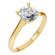 Solitaire Ring - Round 6.5mm