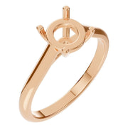 Solitaire Ring - Round 6.5mm