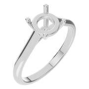 Solitaire Ring - Round 6.5mm