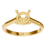 Solitaire Ring - Round 6.5mm