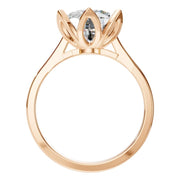 Floral Solitaire Ring
