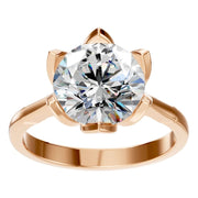 Floral Solitaire Ring