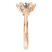Floral Solitaire Ring