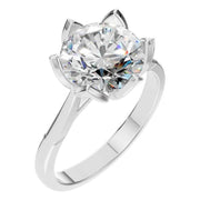 Floral Solitaire Ring