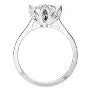 Floral Solitaire Ring
