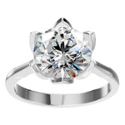 Floral Solitaire Ring