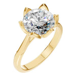 Floral Solitaire Ring