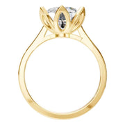 Floral Solitaire Ring