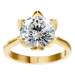 Floral Solitaire Ring